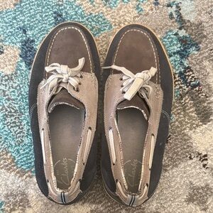 Clarks Men's Brown and Gray Boat Shoes
